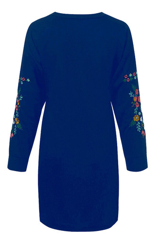 Vestido Feminino Moderno E De Inverno Com Manga Comprida Est