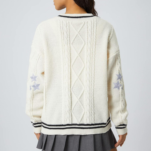 Suéteres Y Camisas De Lana Folclórica - Cardigan Único