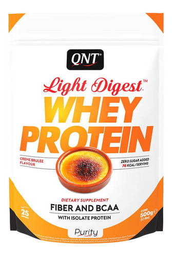 Light Digest Whey Pro 1,1 Lb Choco Belga, Qnt Sabor Creme Brule