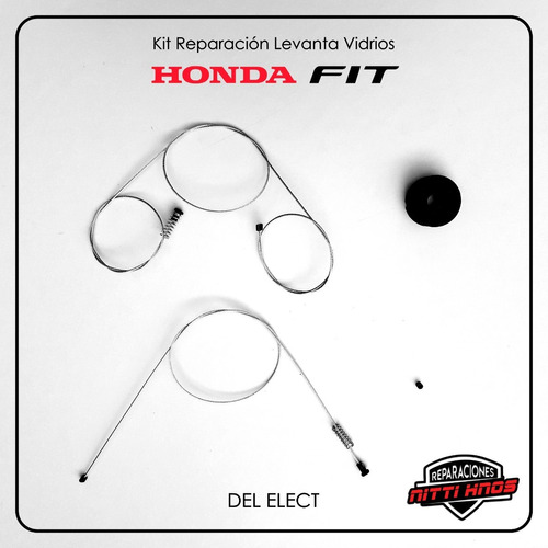 Kit Reparación Levanta Vidrios Honda Fit Del Elect