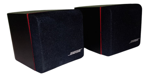 Cubos Sencillos Bose Redline ( Par ) Negro Con Rojo (Usado)