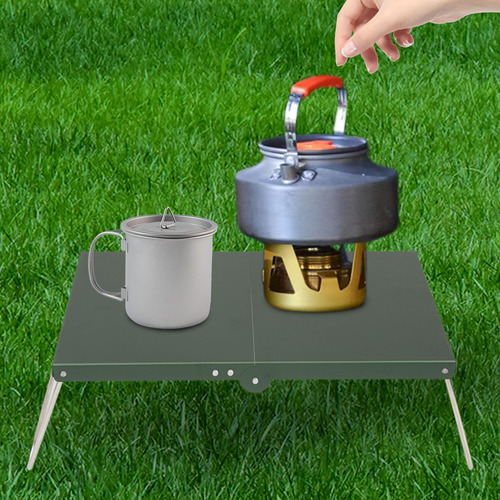 Mesa Para Acampar Al Aire Libre, Escritorio Multiusos Verde