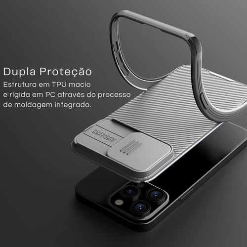 Capa Camshield Pro Case Nillkin Para iPhone 15 Pro Max