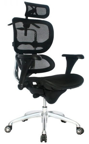 Silla Para Oficina Gerncial Giratoria Ergonomica Dubai-negra