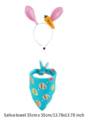 Babero Triangular Con Pañuelo Para Perro, Suministro S Azul