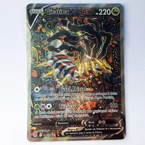 Card Pokémon Giratina-v (186/196) Alternativa Origem Perdida