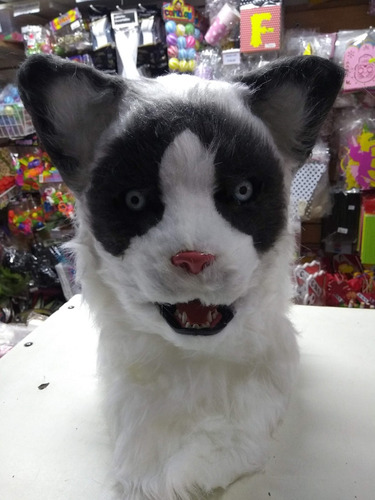 Imagen 3 de 6 de Mascara Careta Gato Movil Animov Cotillon Disfraz