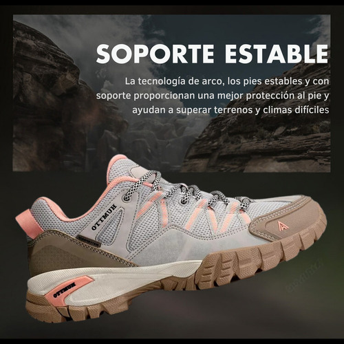 Tenis Senderismo Para Mujer Humtto Montaña Camping Transpirable Tenis Para Trail Botas Senderismo