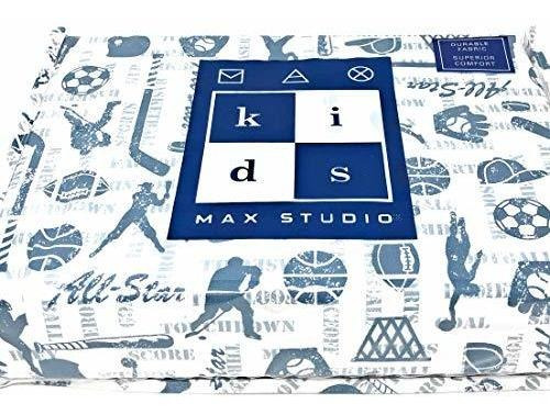 Max Studio Kids - Juego De 3 Sábanas Para Deportes De Béisbo