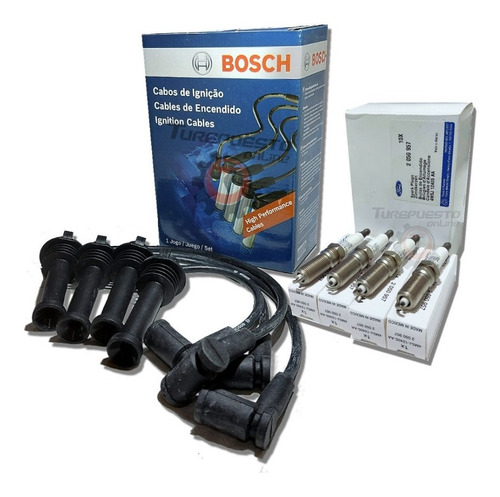 Kit Cables Y Bujias Bosch Ford Focus Kinetic 1.6 16v Sigma