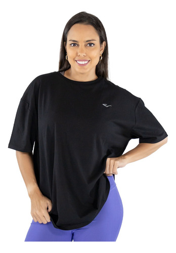 Remera Deportiva Everlast Dama Oversized T-shirt