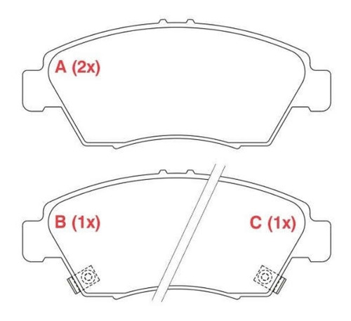 Pastilha Freio Dianteira Ceramica Civic 1991/ Willtec Fp530