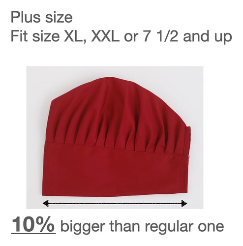 Sombrero De Chef Extra Grande Similar A La Talla Xl, Xxl O 7
