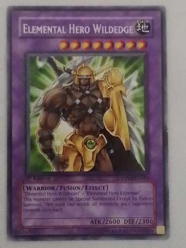 Fusion Rara Yugioh Elemental Hero Wildedge