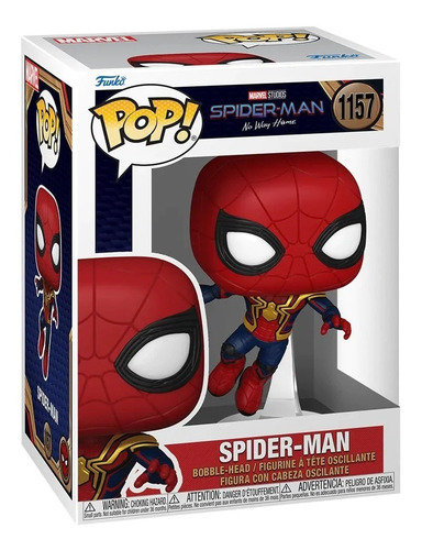 Imagen 2 de 3 de Figura De Accion Spider Man 1157 No Way Home (tom Holland) Funko Pop
