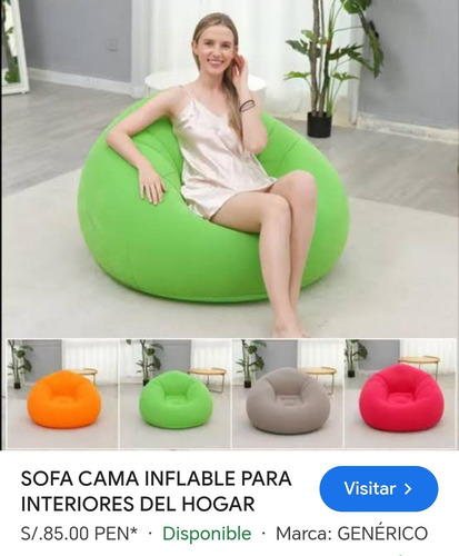 Sofa Inflable Para Interiores Hogar