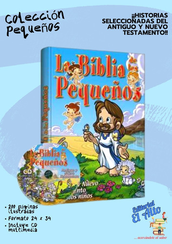 Biblia Para Niños - La Biblia De Los Pequeños + Cd Interact., De Vários., Vol. 1. Editorial Clasa, Tapa Dura En Español, 2018