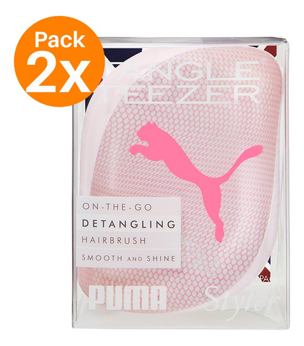 Pack 2 Cepillos Tangle Teezer Compact Styler Neon Pink Puma