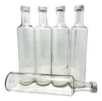 Comprar Frasco Vidrio Aceitera 500cc Botella Aceitera Tapa Metal X10