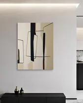 Comprar Cuadro Abstracto Pintado A Mano Nórdico Minimalista Deco