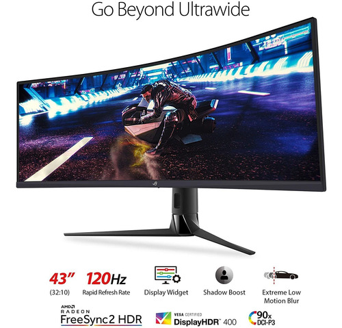 Monitor Gamer Curvo Asus Rog Strix Xg43vq Ultrawide 120hz
