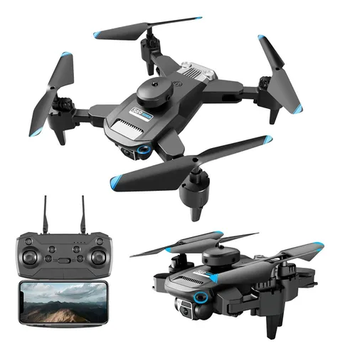 Drone FPV S69 gen rico com c mera HD preta de 2 4 GHz e 1 bateria