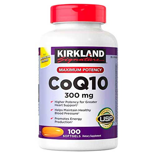 Coq10 De 300 Mg Kirkland Antioxidante. 100 Cápsulas Importad
