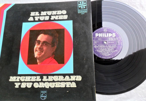 Michel Legrand Y Su Orq. El Mundo A Tus Pies * Vinilo 10 Pts