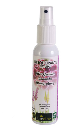 Desodorante Sem Alumínio Aloe, Gerânio E Lavanda 120 Ml