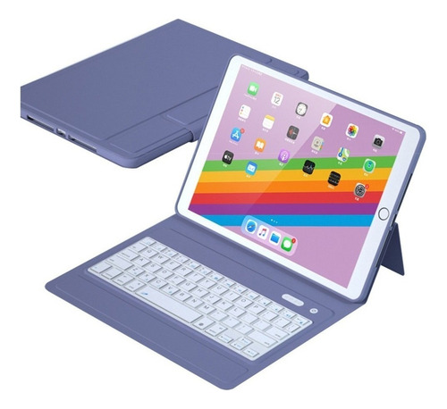 Funda Con Teclado Español For iPad 10,2 Inch 9ª/8ª/ª Gen