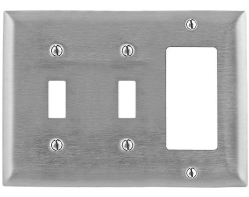 Bryant Electrico Ss226 Metalico Placa De Pared 3gang 2 Tog