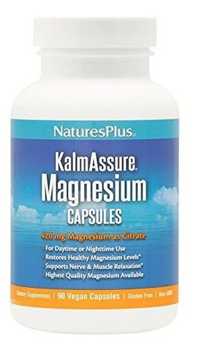 Naturesplus Kalmassure Magnesium - 400 Mg, 90 Cápsulas Vega