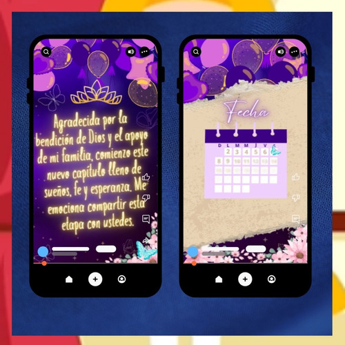 Invitación Digital Animada 15 Años - Violeta De Tiziben 15 Años - Violeta