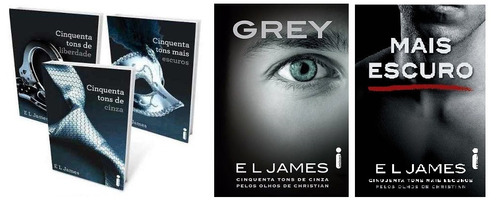 Kit 50 Cinquenta Tons De Cinza + Olhos De Grey (5 Livros)