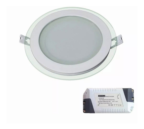 Artefacto Led Borde Cristal + Driver Led - 6 Watt - Serie L