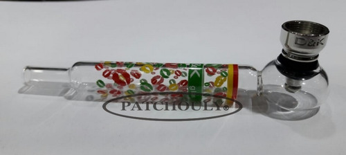 Imagen 7 de 7 de Pipa De Vidrio Pyrex D&k Borosilicato Rejilla 14cm. Lavable