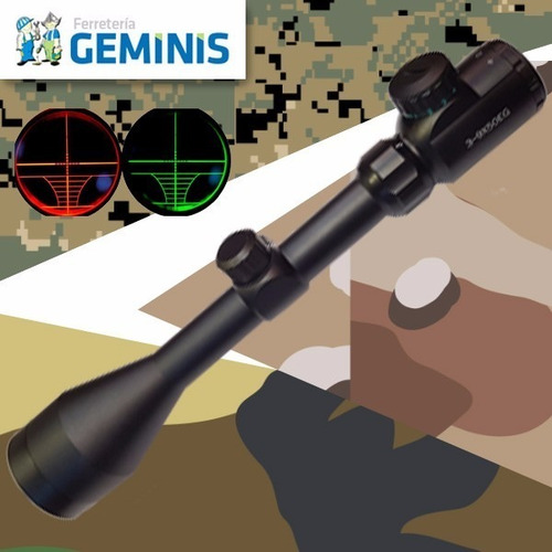 Imagen 3 de 7 de Mira Telescopica Con Aumento 3-9x50 Iluminada Oferta