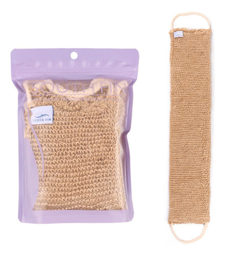 Toalla De Baño J Con Correa Retráctil, Guantes A Juego, Natu