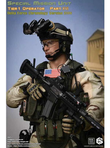 Figura 1/6 Smu Tier1 Operator Part Xvi Delta Force Dam Toys