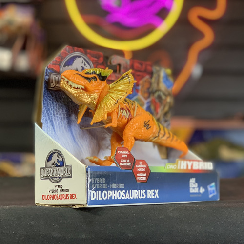 Jurassic World Dilophosaurus Rex Dino Hybrid Hasbro 2016 (Usado)