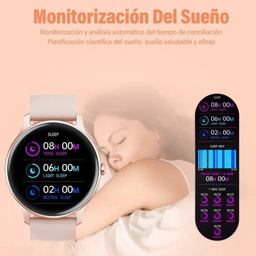 Imagen 5 de 7 de Smartwatch Para Mujer, Reloj Inteligente, Reloj Bluetooth