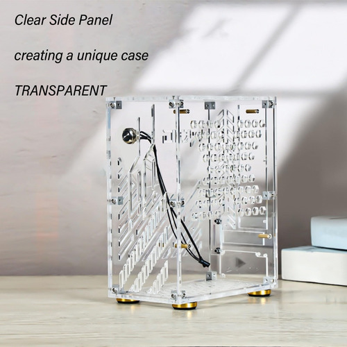 Case De Pc Itx, 4.3l Mini Caja De Computadora Itx Con Enfria