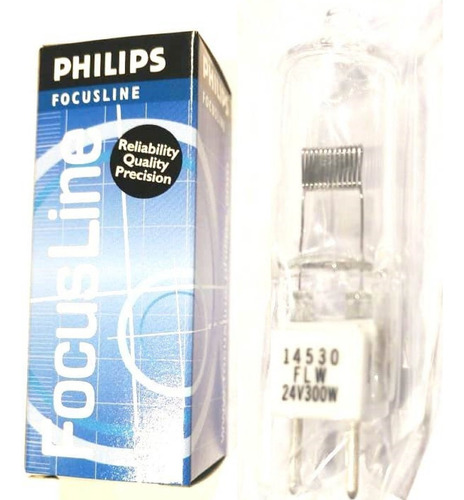 Lampara Bipin 24v 300w  14530 Flw  Gy6,35 Philips