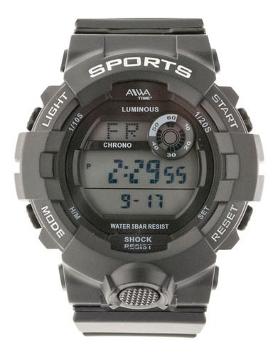 Imagen 2 de 7 de Reloj Hombre Aiwa Militar Digital Camouflage Special Ops