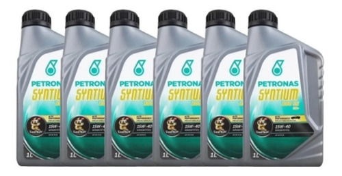 Kit 6lt Oleo Petronas Syntium 15w40 Semissintetico 800 Se Sn