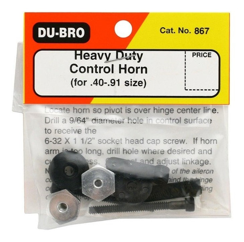 Dubr 867 - 867 Heavy Duty Control Horn .40 - .91