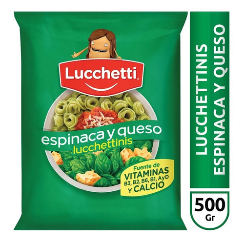 Capellettis Lucchetti Sabor Espinaca Y Queso X 500 Gr