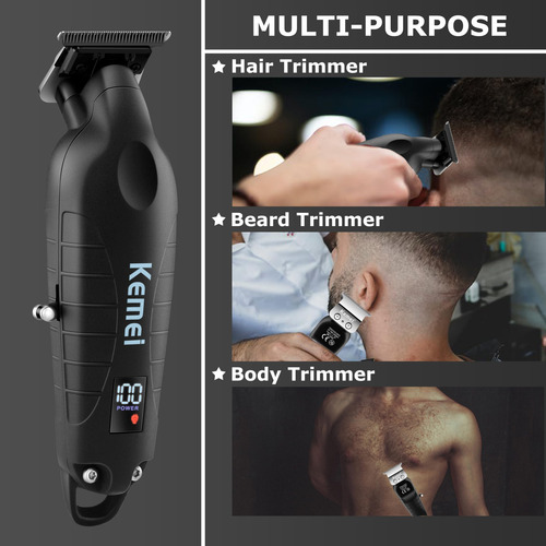 Aparador De Barba/cabelo Kemei 2293 Para Homens Com Lâmina E