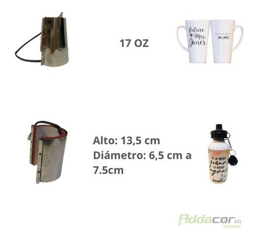 Imagen 2 de 5 de Maquina Sublimadora 2 En 1 De Hoppys + Conica 17 Oz