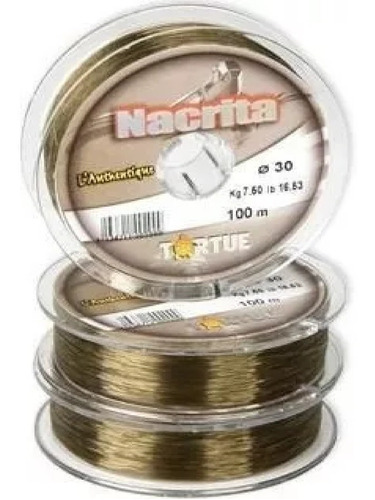 Tanza Nylon Nacrita Tortue Tortuga 0.60mm 25.2 Ks-100 Mts